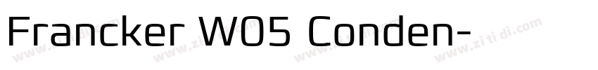Francker W05 Conden字体转换